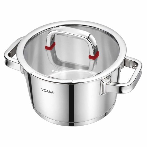 GARNEK STALOWY Z POKRYWĄ 16cm 1,6L VCASA VC-90102 SIERRA