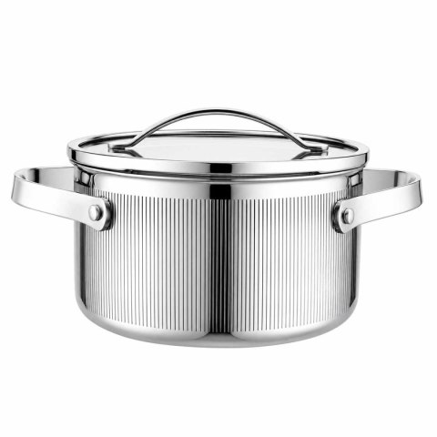 GARNEK STALOWY Z POKRYWĄ 18cm 2.1L VCASA VC-90123 VELORA