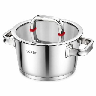 GARNEK STALOWY Z POKRYWĄ 18cm 2.2L VCASA VC-90103 SIERRA