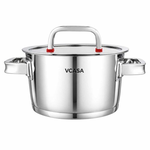 GARNEK STALOWY Z POKRYWĄ 18cm 2.2L VCASA VC-90103 SIERRA