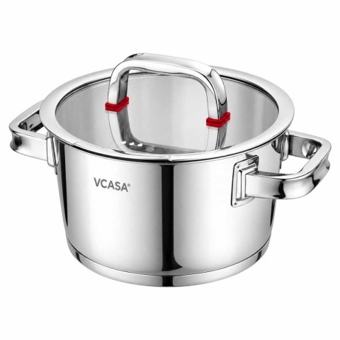 GARNEK STALOWY Z POKRYWĄ 20cm 3.2L VCASA VC-90104 SIERRA