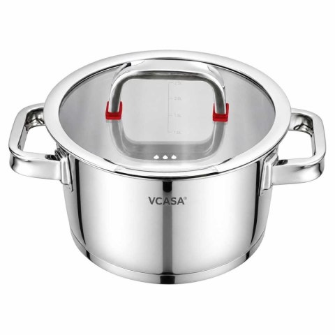 GARNEK STALOWY Z POKRYWĄ 20cm 3.2L VCASA VC-90104 SIERRA