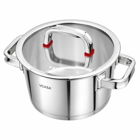 GARNEK STALOWY Z POKRYWĄ 24cm 5.2L VCASA VC-90105 SIERRA