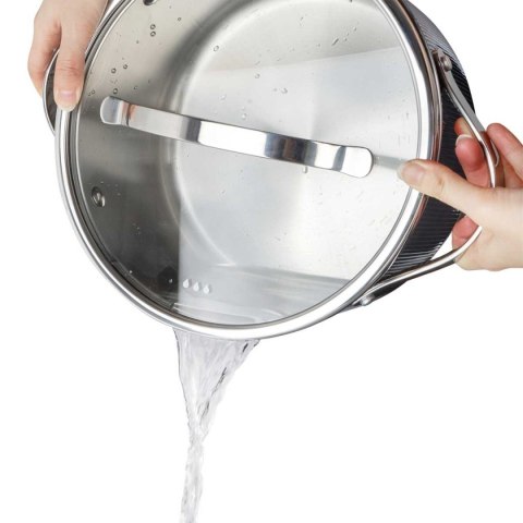 GARNEK STALOWY Z POKRYWĄ 24cm 5.8L VCASA VC-90125 VELORA