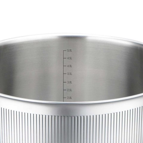 GARNEK STALOWY Z POKRYWĄ 24cm 5.8L VCASA VC-90125 VELORA