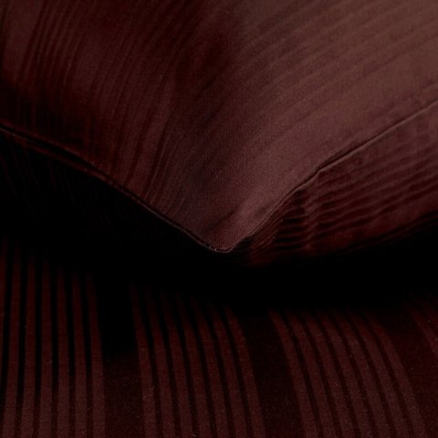 KOMPLET POŚCIELI SATYNOWEJ VERONA 140 X 200 CM CIEMNOBORDOWY