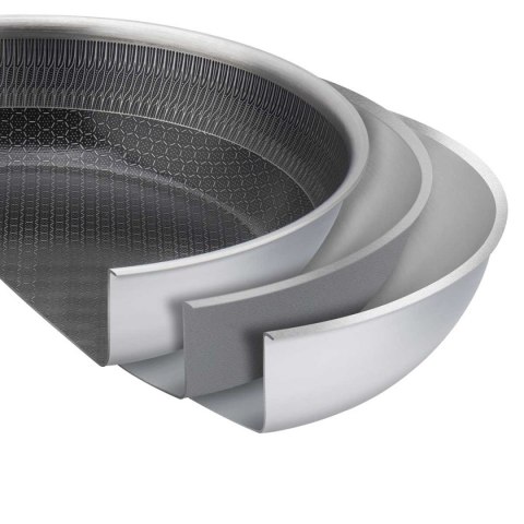 PATELNIA STALOWA 20cm VCASA VC-90154 VELORA Z POWŁOKĄ CERAMICZNĄ