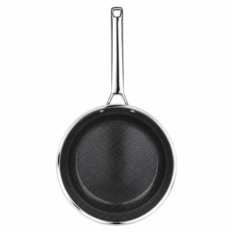 PATELNIA STALOWA 24cm VCASA VC-90155 VELORA Z POWŁOKĄ CERAMICZNĄ