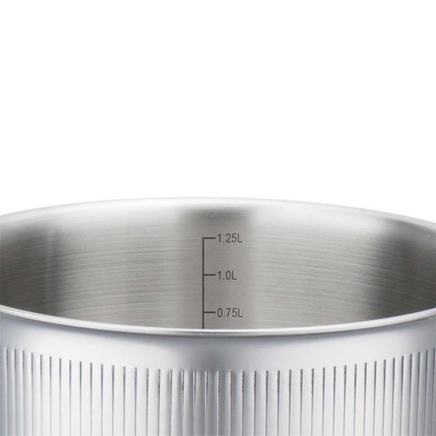 RONDEL STALOWY Z POKRYWĄ 16cm 1,6L VCASA VC-90121 VELORA