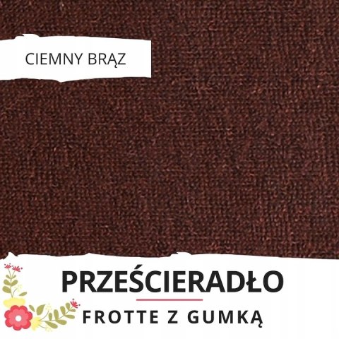 Prześcieradło z gumką z frotte rozmiar 200x220 różne kolory