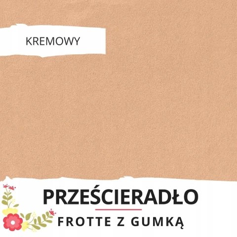 Prześcieradło z gumką z frotte rozmiar 200x220 różne kolory