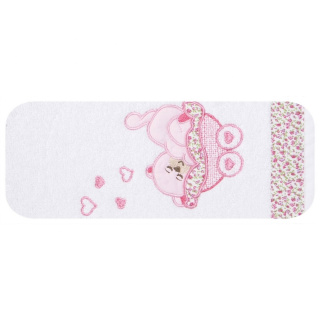 Ręcznik dziecięcy Baby do ciała z bawełny 50x90 kolor biały