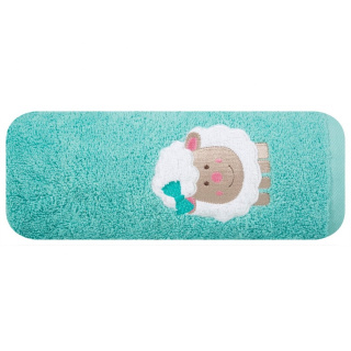 Ręcznik dziecięcy Baby do ciała z bawełny 50x90 kolor miętowy