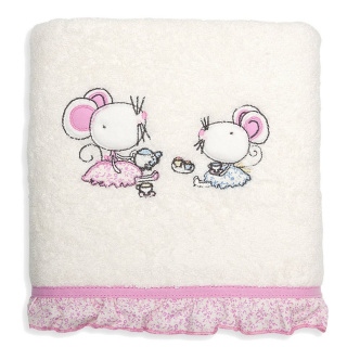 Ręcznik dziecięcy Baby do ciała z bawełny 50x90 kolor kremowy