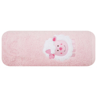 Ręcznik dziecięcy Baby do ciała z bawełny 50x90 kolor różowy