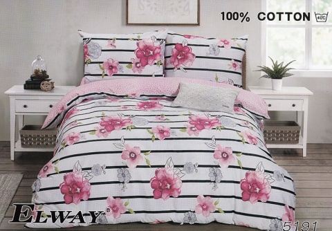 Pościel satyna bawełniana rozmiar 220x200 + 2 poszewki 70x80 różne wzory