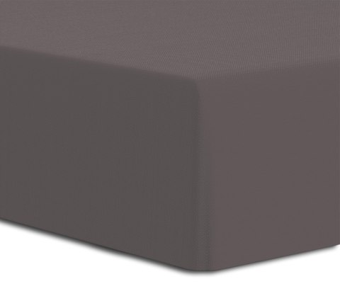 Prześcieradło jersey elastan z gumką kolor ANTRACYT rozmiar 220x200x30