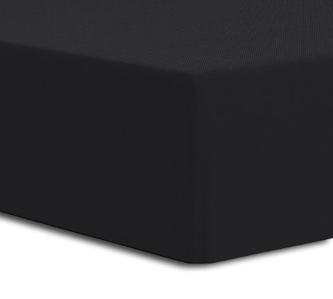 Prześcieradło jersey elastan z gumką kolor CZARNY rozmiar 220x200x30