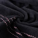 Ręcznik bawełniany Fiore 70x140 cm kolor czarny