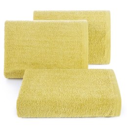 Ręcznik klasyczny do ciała z bawełny 50x100 kolor musztardowy