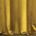Zasłona z miękkiego welwetu Samanta 140x300 cm kolor musztardowy taśma