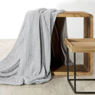 Koc CINDY 200x220 cm kolor srebrny