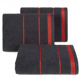 Ręcznik do ciała Mira z bawełny 50x90 kolor czarny