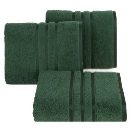 Ręcznik do rąk Madi z bawełny 30x50 kolor butelkowy zielony