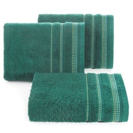 Ręcznik do ciała Pola z bawełny 50x90 kolor butelkowy zielony