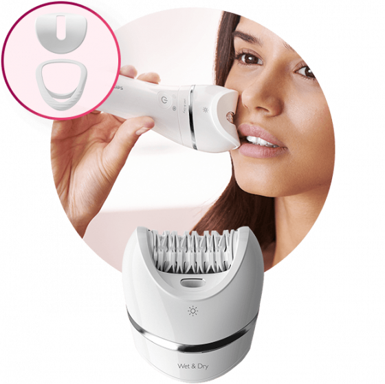 Philips 2 nasadki: do napinania skóry oraz do obszarów delikatnych